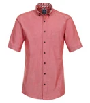 Redmond Kurzarmhemd Comfort Fit 241500999 Rot/Rosa