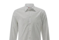 CG Club of Gents Businesshemd CG Parton Weiß/Khaki/Grau