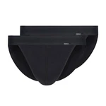 Skiny Slip Herren Tanga Cotton Retro Schwarz