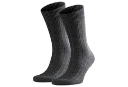 FALKE Kurzsocken 2er Pack - Teppich im Schuh Dunkelgrau/Grau/Schwarz