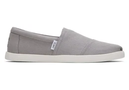 Alp Fwd Grey Recycled Cotton Canvas Mokassin