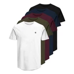 Jack & Jones T-Shirt JORJXJ Bordeaux/Weiß/Rot/Mischfarben/Dunkelgrün