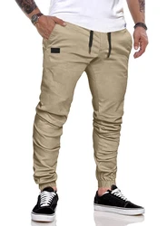 JMIERR Cargohose Chino Hose Herren Freizeithose Khaki/Beige