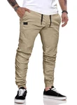 JMIERR Cargohose Chino Hose Herren Freizeithose Khaki/Beige