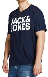 Jack & Jones Plus Print-Shirt Spar-Set 3er-Pack Big Size Shirt Dunkelblau