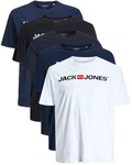 Jack & Jones Print-Shirt Dunkelblau/Schwarz/Blau