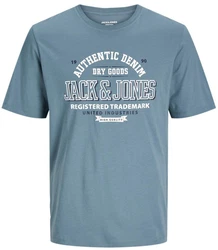 Jack & Jones Print-Shirt Blau/Hellblau/Grün