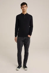 WE Fashion Poloshirt Schwarz/Dunkelblau
