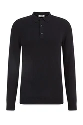 WE Fashion Poloshirt Schwarz/Dunkelblau