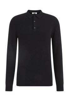 WE Fashion Poloshirt Schwarz/Dunkelblau WE Fashion Poloshirt Schwarz/Dunkelblau