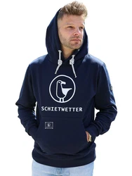 Schietwetter Kapuzenpullover Michael Herren Hoodie Lila/Dunkelblau