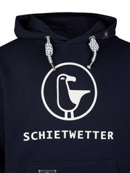 Schietwetter Kapuzenpullover Michael Herren Hoodie Lila/Dunkelblau