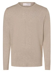 SELECTED HOMME Strickpullover SLHRome Khaki/Braun/Weiß/Beige/Grau
