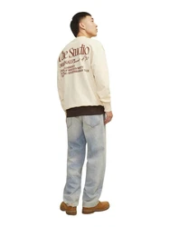Jack & Jones Sweatshirt JORNOTO Beige/Khaki/Braun/Weiß