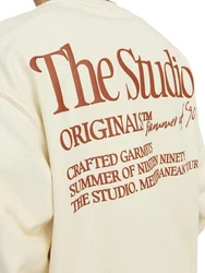 Jack & Jones Sweatshirt JORNOTO Beige/Khaki/Braun/Weiß