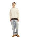 Jack & Jones Sweatshirt JORNOTO Beige/Khaki/Braun/Weiß
