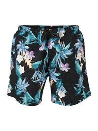 Badeshorts Cruneco-AO Men Swim Shorts FLOWER BLACK