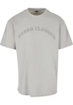URBAN CLASSICS T-Shirt Urban Classics Herren Oversized Gate Tee Grau/Khaki