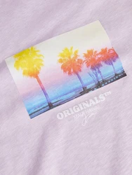 Jack & Jones T-Shirt JORARUBA SMALL PHOTO TEE SS CREW NECK Lila