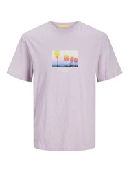 Jack & Jones T-Shirt JORARUBA SMALL PHOTO TEE SS CREW NECK Lila