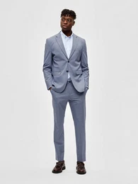 Sakko - Slim Fit Blazer - SLHSLIM-TIMELIAM LT BLU STRUC BLZ FLEX B