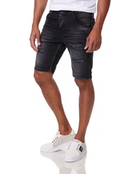 Denim House Caprijeans Herren Jeansshort Denim Bermuda Schwarz