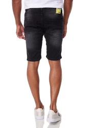Denim House Caprijeans Herren Jeansshort Denim Bermuda Schwarz