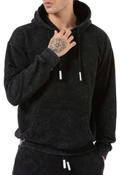 RedBridge Kapuzensweatshirt Pullover Kapuzenpullover Oversize Dunkelblau/Dunkelgrau/Schwarz