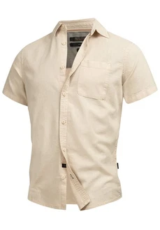 Indicode Hemd INGunther Beige/Khaki/Weiß Indicode Hemd INGunther Beige/Khaki/Weiß