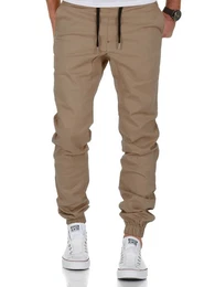 Stretch-Hose AVILA Herren Basic Jogger Hose Chino mit Kontrast