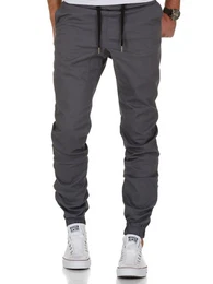 Stretch-Hose AVILA Herren Basic Jogger Hose Chino mit Kontrast