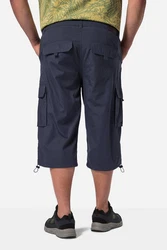 Men Plus 3/4-Cargohose Blau/Dunkelblau
