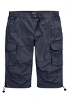 Men Plus 3/4-Cargohose Blau/Dunkelblau