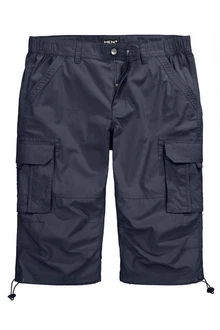 Men Plus 3/4-Cargohose Blau/Dunkelblau
