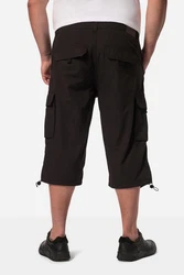 Men Plus 3/4-Cargohose Khaki/Schwarz/Dunkelgrün/Dunkelbraun