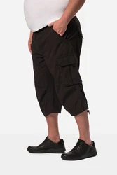 Men Plus 3/4-Cargohose Khaki/Schwarz/Dunkelgrün/Dunkelbraun