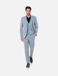 Benvenuto Anzug SALVI Iago Blau/Hellblau/Grau