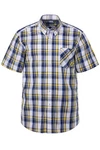 Boston Park Businesshemd Buttondown-Kragen Gelb/Rot