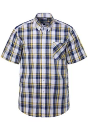 Businesshemd Karohemd Halbarm Buttondown-Kragen
