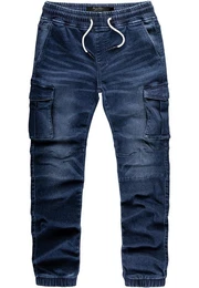 Cargojeans ALSIP Sweathose im Denim Look Herren Sweathose in Stretch Denim Jeans