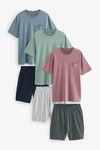 Next Pyjama-Set im 3er-Pack Mischfarben/Lila/Grau
