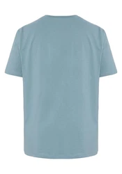 Chiemsee Print-Shirt T-Shirt mit Jumper-Logo Blau/Hellblau/Grau