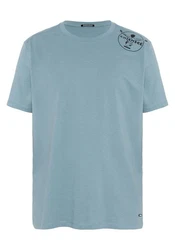 Chiemsee Print-Shirt T-Shirt mit Jumper-Logo Blau/Hellblau/Grau