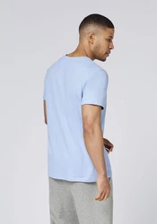 Chiemsee Print-Shirt T-Shirt mit Jumper-Logo Hellblau/Blau