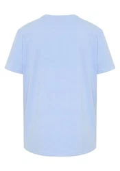 Chiemsee Print-Shirt T-Shirt mit Jumper-Logo Hellblau/Blau