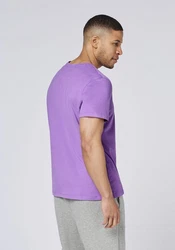 Chiemsee Print-Shirt T-Shirt mit Jumper-Logo Lila/Dunkelblau