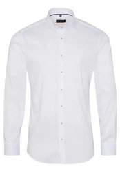 Eterna Businesshemd Kentkragen Slim Fit Weiß/Creme
