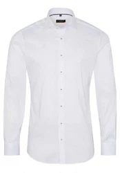 Eterna Businesshemd Kentkragen Slim Fit Weiß/Creme