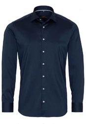 Eterna Businesshemd Kentkragen Slim Fit Dunkelblau