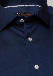 Eterna Businesshemd Kentkragen Slim Fit Dunkelblau